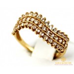 Gold & SilverЗолотое кольцо 585 проба. Женское Кольцо с красного золота. 2,16 грамма. kv952i