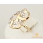 Gold & SilverЗолотое кольцо 585 проба. Женское Кольцо Сердце с красного и белого золота, 2,92 грамма. 10195