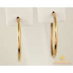 Золотые Серьги 585 проба. Женские серьги Конго классические 20 мм с00050 , Gold & Silver Gold & Silver, Украина