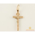 Gold & SilverЗолотой Крест 585 проба. крестик с красного и белого золота. kp096i