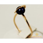 Gold & SilverЗолотое кольцо 585 проба. Женское Кольцо с красного золота с вставкой черного жемчуга. 1,76 грамма. kv4766