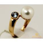 Gold & SilverЗолотое кольцо 585 проба. Женское Кольцо с красного золота, с вставкой Жемчуг 4,39 грамма. kv4393
