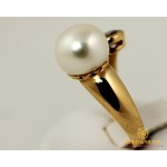 Gold & SilverЗолотое кольцо 585 проба. Женское Кольцо с красного золота, с вставкой Жемчуг 4,39 грамма. kv4393