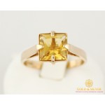 Золотое кольцо 585 проба. Женское Кольцо Цитрин с красного золота. 6521510 , Gold & Silver Gold & Silver, Украина