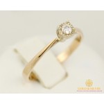 Gold & SilverЗолотое кольцо 585 проба. Женское Кольцо с красного золота с бриллиантом. 1,49 грамма. 15300