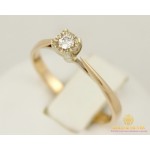 Gold & SilverЗолотое кольцо 585 проба. Женское Кольцо с красного золота с бриллиантом. 1,49 грамма. 15300