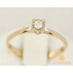Золотое кольцо 585 проба. Женское Кольцо с красного золота с бриллиантом. 1,49 грамма. 15300 , Gold & Silver Gold & Silver, Украина