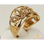 Gold & SilverЗолотое кольцо 585 проба. Женское Кольцо Цветочек с красного золота. 3,91 грамма. 10223
