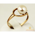 Gold & SilverЗолотое кольцо 585 проба. Женское Кольцо с красного золота с вставкой Жемчуг. 11294