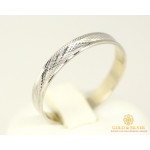 Gold & SilverЗолотое кольцо 585 проба. Обручальное Кольцо с белого золота. ok038b