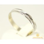 Gold & SilverЗолотое кольцо 585 проба. Обручальное Кольцо с белого золота. ok038b