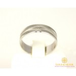 Золотое кольцо 585 проба. Обручальное Кольцо с белого золота, широкое. ok115be , Gold & Silver Gold & Silver, Украина