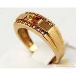Gold & SilverЗолотое кольцо 585 проба. Женское Кольцо с красного золота с вставкой Фианит, 10158