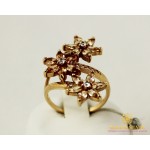 Золотое Кольцо 585 проба. Женское кольцо с красного золота Шампань 11181 , Gold & Silver Gold & Silver, Украина