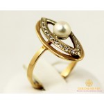 Gold & SilverЗолотое кольцо 585 проба. Женское Кольцо с красного золота, с вставкой Жемчуг. 2,75 грамма. kv937i