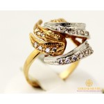 Gold & SilverЗолотое кольцо 585 проба. Женское Кольцо с красного и белого золота. 7,34 грамма. kv28401