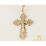 Золотой Крест 585 проба. Крест с красного и белого золота 210039 , Gold & Silver Gold & Silver, Украина