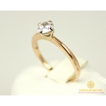 Gold & SilverЗолотое кольцо 585 проба. Женское Кольцо с красного золота с вставкой Swarovski Zirconia. 2,02 грамма. kv339(s)i