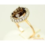 Gold & SilverЗолотое кольцо 585 проба. Женское золотое кольцо Дымчатый Кварц 11610