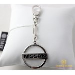 Gold & SilverСеребряный Брелок 925 проба. Брелок автомобильный Nissan (Ниссан) с эмалью 8122е 