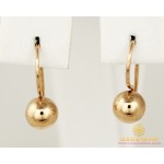 Золотые Серьги 585 проба. Женские серьги с красного золота, Шары 470101 , Gold & Silver Gold & Silver, Украина