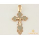 Золотой Крест 585 проба. Крест с красного и белого золота, 1,8 грамма 210034 , Gold & Silver Gold & Silver, Украина