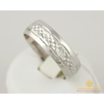 Gold & SilverСеребряное кольцо 925 проба. Обручальное Кольцо с алмазной огранкой. 1710/1