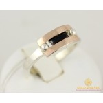 Gold & SilverСеребряное кольцо 925 проба. Женское кольцо с вставками золота 375 пробы. 082