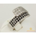 Gold & SilverСеребряное кольцо 925 проба. Женское кольцо Сияние с вставкой черных и белых камней. 1093р 19 размер