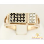 Золотой перстень 585 проба. Мужское кольцо красное и белое золото. 5120122 , Gold & Silver Gold & Silver, Украина