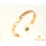 Gold & SilverЗолотое Кольцо 585 проба. Обручальное кольцо с красного золота с алмазной огранкой. 7021360