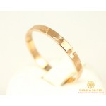 Gold & SilverЗолотое Кольцо 585 проба. Обручальное кольцо с красного золота с алмазной огранкой. 7021360