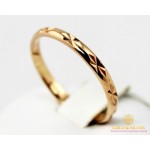 Gold & SilverЗолотое Кольцо 585 проба. Обручальное кольцо с красного золота с алмазной огранкой. 7029170