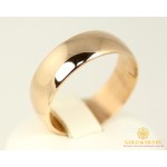 Gold & SilverЗолотое кольцо 585 проба. Обручальное Кольцо классическое с красного золота. Ширина 7 мм. 8021070