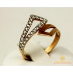 Gold & SilverЗолотое кольцо 585 проба. Женское Кольцо с красного и белого золота 320859