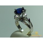 Gold & SilverСеребряное кольцо 925 проба. Женское серебряное Кольцо с вставкой синего камушка. 330755c