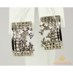 Серебряные Серьги 925 проба. Женские серебряные серьги Фианит 420690с , Gold & Silver Gold & Silver, Украина