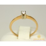 Золотое кольцо 585 проба. Кольцо с красного золота с вставкой Бриллиант. 10290 , Gold & Silver Gold & Silver, Украина