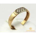 Gold & SilverЗолотое кольцо 585 проба. Женское Кольцо с красного и белого золота с вставкой Бриллиант. 12750