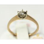 Золотое кольцо 585 проба. Кольцо с красного и белого золота с вставками Бриллиант. 14150 , Gold & Silver Gold & Silver, Украина