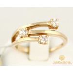 Золотое кольцо 585 проба. Женское Кольцо кливен 3,51 грамма kv853k , Gold & Silver Gold & Silver, Украина