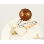 Gold & SilverЗолотое кольцо 585 проба. Женское Кольцо с красного золота, с вставкой Жемчужиной. kv54402