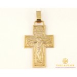 Золотой Крест 585 проба. Крест с желтого золота. 8048280 , Gold & Silver Gold & Silver, Украина