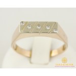 Золотое кольцо 585 проба. Мужское кольцо с красного и белого золота. 5120132 , Gold & Silver Gold & Silver, Украина