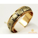 Gold & SilverЗолотое кольцо 585 проба. Обручальное Кольцо с красного и белого золота 15 камней. ok053