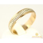 Gold & SilverЗолотое обручальное кольцо 585 проба. Обручальное Кольцо с красного и белого золота, ok056