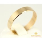 Gold & SilverЗолотое кольцо 585 проба. Обручальное Кольцо европейское с красного золота. ok0155evp