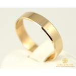 Gold & SilverЗолотое кольцо 585 проба. Обручальное Кольцо европейское с красного золота. ok0155evp