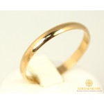 Gold & SilverЗолотое кольцо 585 проба. Обручальное Кольцо с красного золота. Узкое ok015у