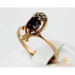 Gold & SilverЗолотое кольцо 585 проба. Женское Кольцо с красного золота с вставкой черного камня. 2,28 грамма. kv979010i